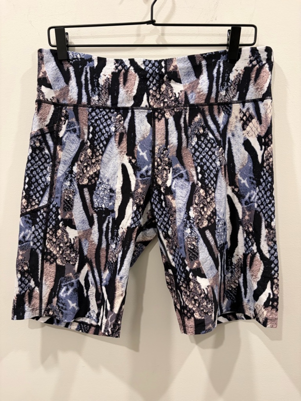 Calvin Klein Multicolor Abstract‎ Print Bike Shorts workout exercise